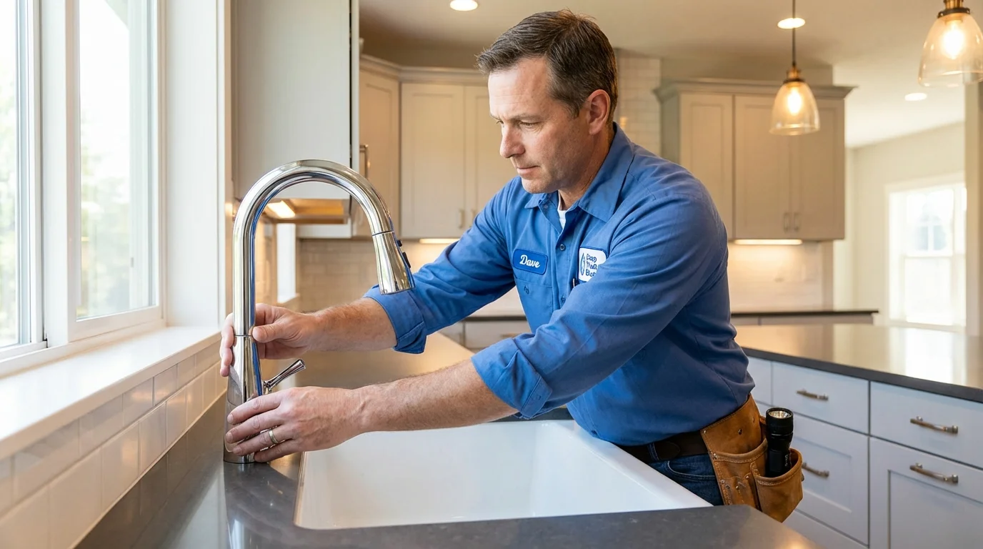 Kitchen faucet installation by Johns Plumbing LLC in Old Bridge