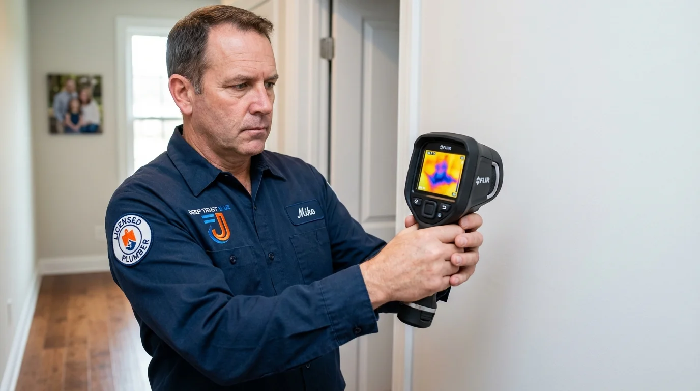 Thermal imaging leak detection by Johns Plumbing LLC in Old Bridge